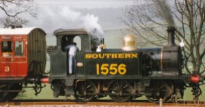1997 - Tenterden Bank - Ex-SECR Southern Railway P class 1556 (black and lined green)