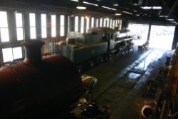 2009 - North Yorkshire Moors Railway - Grosmont Engine Shed - BR standard 4MT 4-6-0 - 75029 & S&DJR 7F 52809