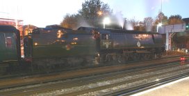 The Swanage Belle 15 Oct 2011 - Eastleigh - 34067 Tangmere
