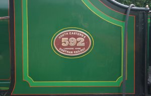 2009 Bluebell Railway - Sheffield Park - SECR C class - 592 (name plate - Longhedge Works)