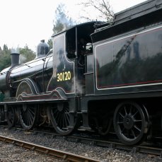 2013 Great Spring Steam Gala - Watercress Line - Medstead & Four Marks - T9 class - 30120 & Schools V - 925 Cheltenham