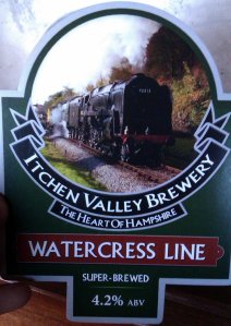 Watercress Line - Alton - 2013 - Real Ale Train - Itchen Valley Brewery - Watercress Line Bitter