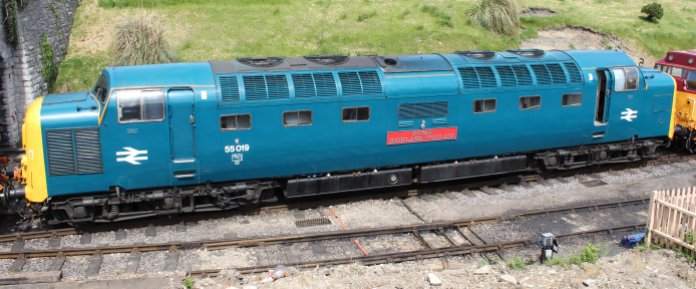 2013 - Swanage Railway - Swanage - Deltic class 55 - 55019 (D9019) Royal Highland Fusilier