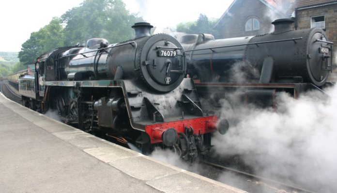 2011 - North York Moors Railway - Grosmont - 76079 & 45428 Eric Treacy