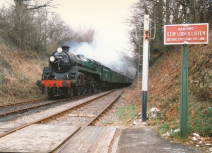 Watercress Line 1997 - BR Standard 5MT 73096 (Medstead and Four Marks)