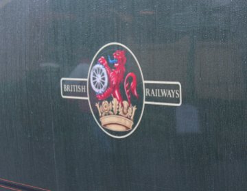 2013 Watercress Line Autumn Steam Spectacular - Ropley - Rebuilt West Country class - 34046 Braunton BR late emblem