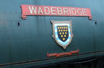2013 Watercress Line Autumn Steam Spectacular - Ropley - Unrebuilt West Country class - 34007 Wadebridge nameplate