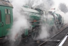 2014 - Watercress Line - Spring Steam Gala - Ropley - schools class 925 Cheltenham & 850 Lord Nelson