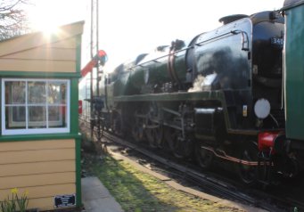 2014 - Watercress Line - Spring Steam Gala - Ropley - rebuilt West Country class - 34046 Braunton