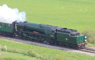 2014 - Swanage Railway - Corfe Castle - Rebuilt West Country class - 34028 Eddystone