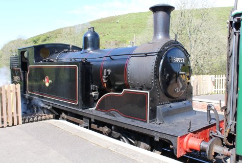 2014 - Swanage Railway - Corfe Castle - Ex-LSWR M7 class - BR 30053