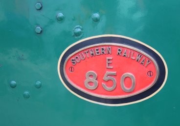 2014 - Watercress Railway - Alton - Southern Railway 850 Lord Nelson locomotive numberplate