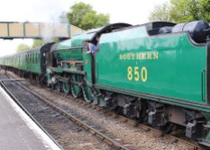 2014 - Watercress Railway - Ropley - Southern Railway 850 Lord Nelson locomotive