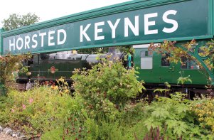 2014 Bluebell Railway - Horsted Keynes - Ex-GWR 56xx class - 5643 & sign