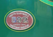 2014 Bluebell Railway - East Grinstead - SECR C class 592 numberplate
