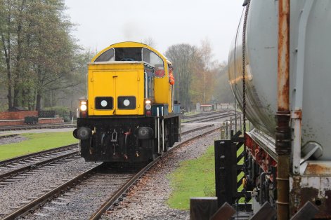 Nov 2014 Peak Rail Rowsley South - Class 14 Diesel Shunter 14901
