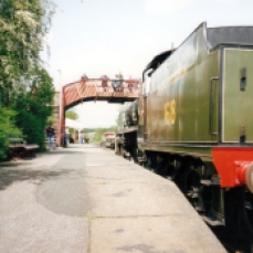 Bluebell Railway 1990s (03) Sheffield Park Maunsell Southern Railway U class 1618